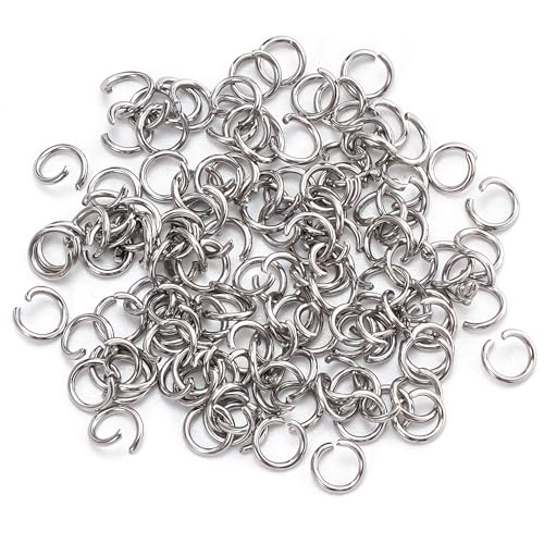 Offene Binderinge aus Edelstahl, 6 mm, 21 Gauge, Metall-O-Ringe, Einzelschlaufen-Verbinder für Schmuck, Halsketten, Armbänder, Ohrringe, Schlüsselanhänger, Kettenhemd, DIY, 2000 Stück Offene Binderinge aus Edelstahl, 6 mm, 21 Gauge, Metall-O-Ringe, Einzelschlaufen-Verbinder für Schmuck, Halsketten, Armbänder, Ohrringe, Schlüsselanhänger, Kettenhemd, DIY, 2000 Stück von CREATZONE
