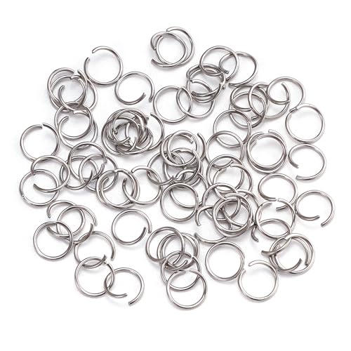Offene Binderinge aus Edelstahl, 8 mm, 20 Gauge, Metall-O-Ringe, Einzelschlaufen-Verbinder für Schmuck, Halsketten, Armbänder, Ohrringe, Schlüsselanhänger, Kettenhemd, DIY, 2000 Stück Offene Binderinge aus Edelstahl, 8 mm, 20 Gauge, Metall-O-Ringe, Einzelschlaufen-Verbinder für Schmuck, Halsketten, Armbänder, Ohrringe, Schlüsselanhänger, Kettenhemd, DIY, 2000 Stück von CREATZONE