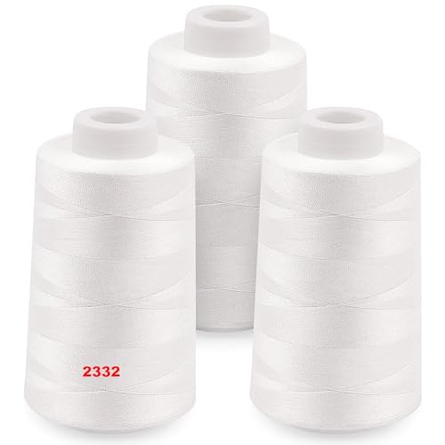 Overlock-Fadenspulen je 3000 m, Polyester-Fadenspulen 40S/2 für Overlock, Quilten, Merrow, Teilen, Handstickerei Overlock-Fadenspulen je 3000 m, Polyester-Fadenspulen 40S/2 für Overlock, Quilten, Merrow, Teilen, Handstickerei von CREAWONDER