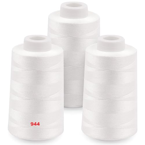 Overlock-Fadenspulen je 3000 m, Polyester-Fadenspulen 40S/2 für Overlock, Quilten, Merrow, Teilen, Handstickerei Overlock-Fadenspulen je 3000 m, Polyester-Fadenspulen 40S/2 für Overlock, Quilten, Merrow, Teilen, Handstickerei von CREAWONDER