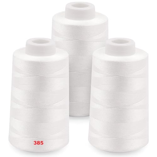 Overlock-Fadenspulen je 3000 m, Polyester-Fadenspulen 40S/2 für Overlock, Quilten, Merrow, Teilen, Handstickerei Overlock-Fadenspulen je 3000 m, Polyester-Fadenspulen 40S/2 für Overlock, Quilten, Merrow, Teilen, Handstickerei von CREAWONDER