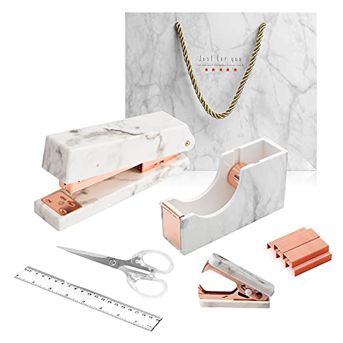 CREECHWA Büro-Organizer-Set, Manuell, DS-5, Acryl mit Marmorstruktur, 12 x 3,5 x 6,5 cm, 530 g, 202844031, 52171425031 von CREECHWA