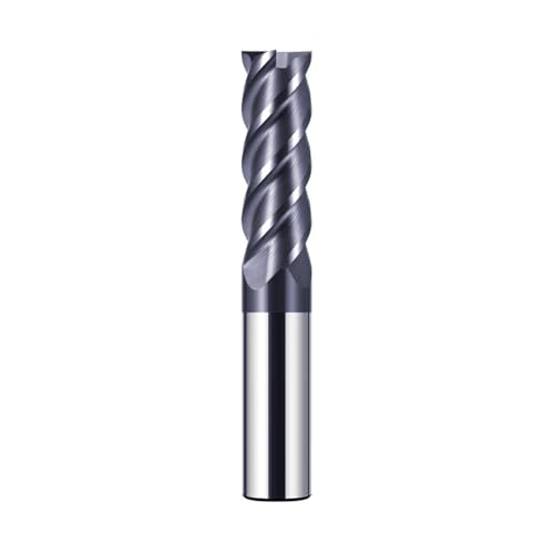 CREEYA 1 Stücke Hartmetall Schaftfräser 16mm, 4 Zähne/4 Schneiden CNC Fräser, HRC 55, AlTiN Schwarz Beschichtung, VHM Fräser CNC 16mm Für Stahl Metall Holz Acryl Kunststoff(16mm) von CREEYA