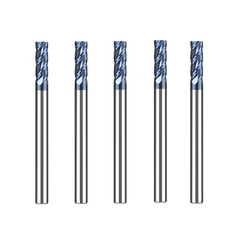 CREEYA 4mm Hartmetall Schaftfräser, 4 Zähne/Schneiden, AlTiN Schwarz Beschichtung CNC Fräser, VHM Für Metall Holz Acryl Kunststoff (5 Stücke) CREEYA 4mm Hartmetall Schaftfräser, 4 Zähne/Schneiden, AlTiN Schwarz Beschichtung CNC Fräser, VHM Für Metall Holz Acryl Kunststoff (5 Stücke) von CREEYA