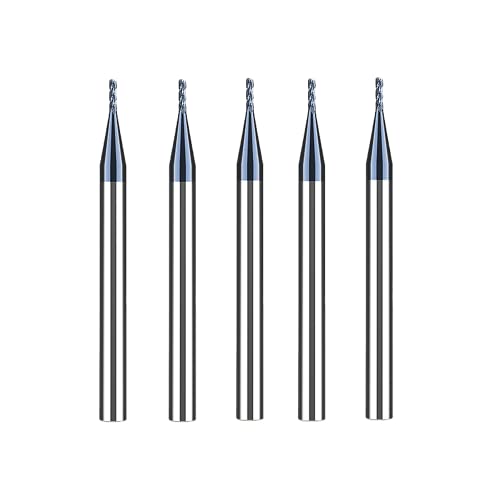 CREEYA 5 Stücke Hartmetall Schaftfräser 1mm, 4 Zähne/4 Schneiden, AlTiN Schwarz Beschichtung CNC Fräser, VHM Fräser 1mm Für Metall Holz Acryl Kunststoff (1mm) CREEYA 5 Stücke Hartmetall Schaftfräser 1mm, 4 Zähne/4 Schneiden, AlTiN Schwarz Beschichtung CNC Fräser, VHM Fräser 1mm Für Metall Holz Acryl Kunststoff (1mm) von CREEYA