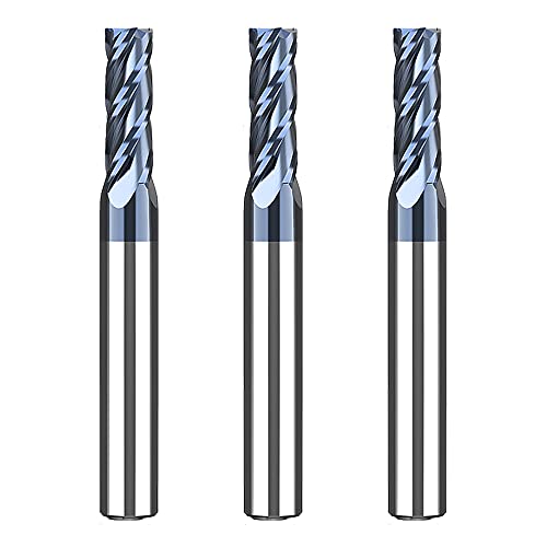 CREEYA 3 Stücke Hartmetall Schaftfräser 5mm, 4 Zähne/4 Schneiden, AlTiN Schwarz Beschichtung CNC Fräser, VHM Fräser 5mm Für Metall Holz Acryl Kunststoff (5mm) CREEYA 3 Stücke Hartmetall Schaftfräser 5mm, 4 Zähne/4 Schneiden, AlTiN Schwarz Beschichtung CNC Fräser, VHM Fräser 5mm Für Metall Holz Acryl Kunststoff (5mm) von CREEYA