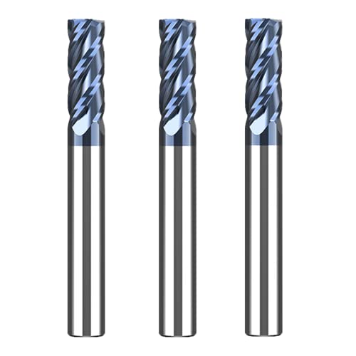 CREEYA 3 Stücke Hartmetall Schaftfräser 6mm, 4 Zähne/4 Schneiden, AlTiN Schwarz Beschichtung CNC Fräser, VHM Fräser 6mm Für Metall Holz Acryl Kunststoff (6mm) CREEYA 3 Stücke Hartmetall Schaftfräser 6mm, 4 Zähne/4 Schneiden, AlTiN Schwarz Beschichtung CNC Fräser, VHM Fräser 6mm Für Metall Holz Acryl Kunststoff (6mm) von CREEYA
