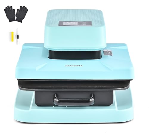 CREWORKS Auto Heat Press Transferpresse 38x38cm Thermopresse, Heißpresse für Textilien Wärmepresse zum Aufbügeln von T-Shirts, Pullovern, Handtüchern, Tragetaschen Druckpressen Hitzepresse 250°C 1600W CREWORKS Auto Heat Press Transferpresse 38x38cm Thermopresse, Heißpresse für Textilien Wärmepresse zum Aufbügeln von T-Shirts, Pullovern, Handtüchern, Tragetaschen Druckpressen Hitzepresse 250°C 1600W von CREWORKS