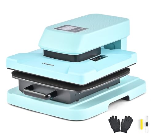 CREWORKS Automatische Heißpresse für T-Shirts, intelligente 38x38 cm Autopress Textilpresse 15x15 Zoll professionelle digitale automatische Transferpresse T-Shirt-Sublimationsdrucker 250°C 1600W CREWORKS Automatische Heißpresse für T-Shirts, intelligente 38x38 cm Autopress Textilpresse 15x15 Zoll professionelle digitale automatische Transferpresse T-Shirt-Sublimationsdrucker 250°C 1600W von CREWORKS