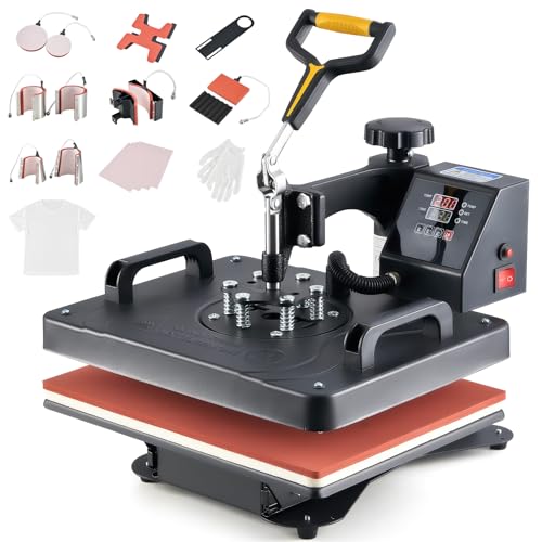CREWORKS Transferpresse 11 in 1 Hitzepresse 38x30cm Hitzepressemaschine Multifunktionale Heißpressmaschine Wärmepresse für T-Shirts Schuhen Tassen Hüten Stiften Baseballs Tellern CREWORKS Transferpresse 11 in 1 Hitzepresse 38x30cm Hitzepressemaschine Multifunktionale Heißpressmaschine Wärmepresse für T-Shirts Schuhen Tassen Hüten Stiften Baseballs Tellern von CREWORKS