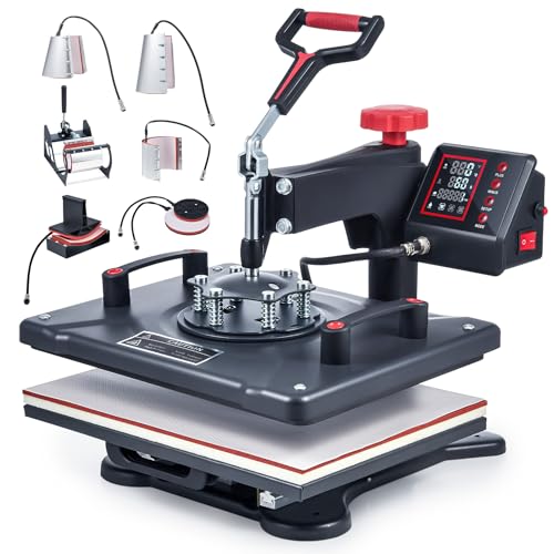 CREWORKS Transferpresse 38X30CM Hitzepresse Heißpresse 8 IN 1 Heat Press Machine Tassenpresse Textilpresse Mulitifunktional Sublimation Wärmepresse Maschine 360 Grad für T-Shirts Becher CREWORKS Transferpresse 38X30CM Hitzepresse Heißpresse 8 IN 1 Heat Press Machine Tassenpresse Textilpresse Mulitifunktional Sublimation Wärmepresse Maschine 360 Grad für T-Shirts Becher von CREWORKS