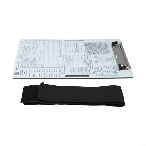 Pilot-Knieschoner, leichtes Aluminium-Klemmbrett für effiziente Aufzeichnung von Fluginformationen (VFR+A) von CRIDENG