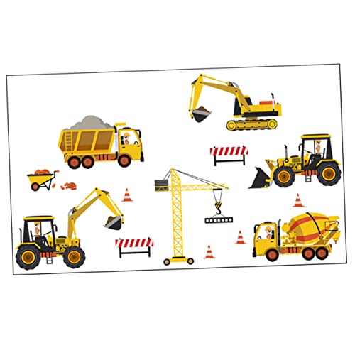 CRILSTYLEO 1blatt Selbstklebendes Wandtattoo Mit Cartoon-baufahrzeugen Für Kinderzimmer Abnehmbarer Wandaufkleber Für Jungen Und Mädchen Dekorative Wandgestaltung Für Spielzimmer Und Schlafzimmer CRILSTYLEO 1blatt Selbstklebendes Wandtattoo Mit Cartoon-baufahrzeugen Für Kinderzimmer Abnehmbarer Wandaufkleber Für Jungen Und Mädchen Dekorative Wandgestaltung Für Spielzimmer Und Schlafzimmer von CRILSTYLEO