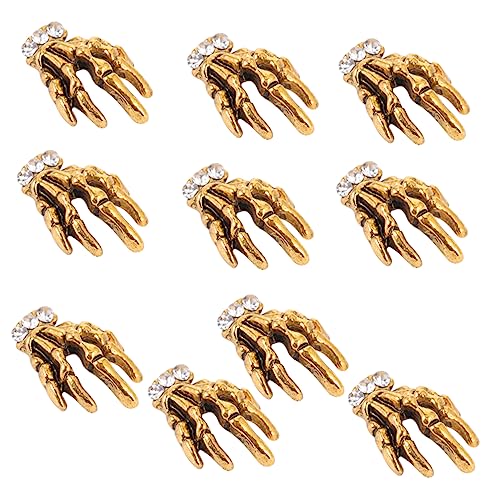 CRILSTYLEO 10 Stück Teiliges Alloy Skeleton Nageldekorationen für DIY Maniküre Handgefertigte Nail Art Drills Modisches Nagelzubehör für Professionelle und Private Anwendung CRILSTYLEO 10 Stück Teiliges Alloy Skeleton Nageldekorationen für DIY Maniküre Handgefertigte Nail Art Drills Modisches Nagelzubehör für Professionelle und Private Anwendung von CRILSTYLEO