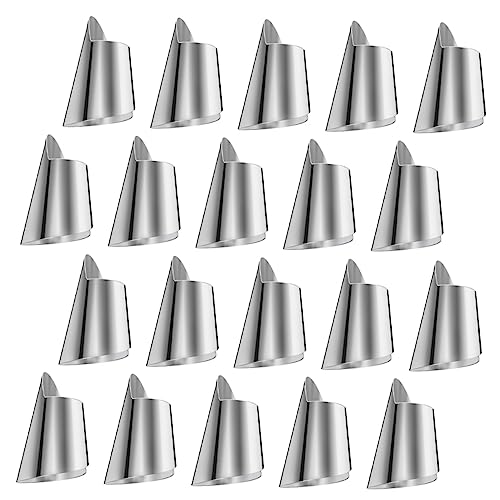 CRILSTYLEO 20Stücke Edelstahl Fingerschutz für Gemüseernte Nägel Schneiden Abdeckung aus Rostfreiem Stahl Fingerprotektor für Sicheres Schneiden der Küche CRILSTYLEO 20Stücke Edelstahl Fingerschutz für Gemüseernte Nägel Schneiden Abdeckung aus Rostfreiem Stahl Fingerprotektor für Sicheres Schneiden der Küche von CRILSTYLEO
