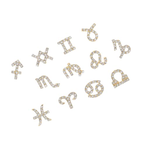 CRILSTYLEO 24 Stück Teiliges Metall Nail Art Charms mit Funkelnden Strasssteinen Vielseitige Nageldekorationen für Natürliche und Künstliche Nägel DIY Nageldesigns für Partys und Besondere CRILSTYLEO 24 Stück Teiliges Metall Nail Art Charms mit Funkelnden Strasssteinen Vielseitige Nageldekorationen für Natürliche und Künstliche Nägel DIY Nageldesigns für Partys und Besondere von CRILSTYLEO