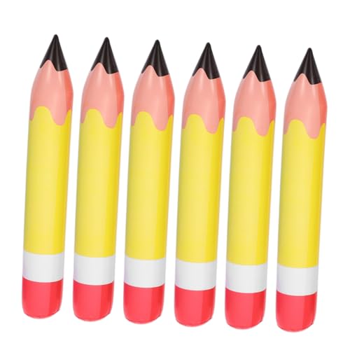 CRILSTYLEO 6 Stück Teiliges Aufblasbare PVC Bleistiftdekorationen Große Jumbo Buntstift Requisiten Leichte Schulanfang Party Deko Tragbare Klassenzimmer Hängedekoration für Schuljahresstart CRILSTYLEO 6 Stück Teiliges Aufblasbare PVC Bleistiftdekorationen Große Jumbo Buntstift Requisiten Leichte Schulanfang Party Deko Tragbare Klassenzimmer Hängedekoration für Schuljahresstart von CRILSTYLEO