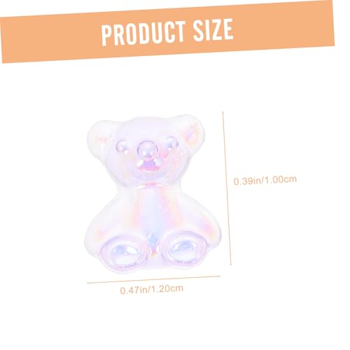CRILSTYLEO 80 Stück Teiliges Nagelkunst Cartoon Bären Resin Dekorationen Niedliche Nagelverzierung für DIY Nail Art Kreative und Modische Maniküre Accessoires für Partys und Geschenke von CRILSTYLEO