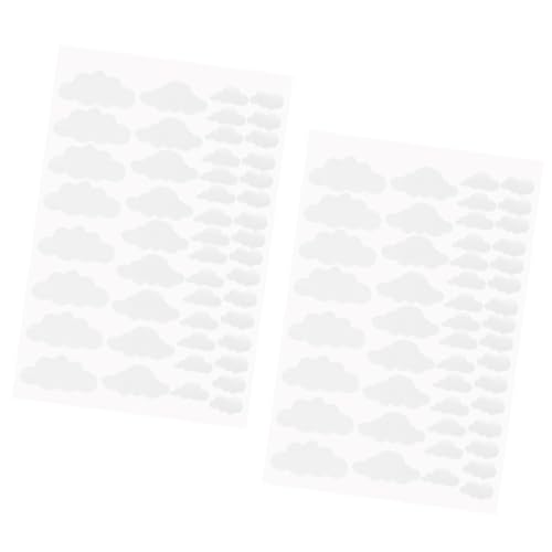 CRILSTYLEO 96 Stk Wandtattoo Weiße Wolken Abziehbare Abzieh- Und Klebetapete Wolkenfensteraufkleber Wolken-vinyl-wandaufkleber Kinderzimmer Wandtattoo Wandtattoos Wolken-aufkleber von CRILSTYLEO