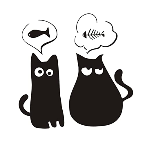 CRILSTYLEO Niedliche Katzen Wandaufkleber Set Cartoon Wandsticker Für Kinderzimmer Deko Lustige Katzen Wandtattoos Für Wohnzimmer Und Schlafzimmer Dekorative Wandaufkleber Katzen Für von CRILSTYLEO