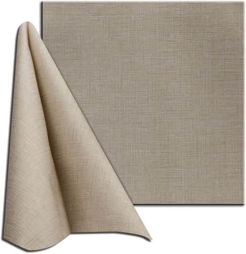 TNT Einwegserviette 40x40 aus Vlies taupe | 50 Stück | strapazierfähig | saugfähig | stoffähnlich | ideal für Gastronomie | biologisch abbaubar von CRIMEN ITALY