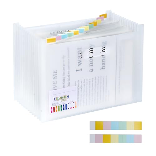13 Fächer Erweiternd Aktenordner, Box Dokumentenmappe mit Farbigen Etiketten, Dokumentenmappe mit Großem Fassungsvermögen, Akkordeonordnerboxen für Papierkram A4 13 Fächer Erweiternd Aktenordner, Box Dokumentenmappe mit Farbigen Etiketten, Dokumentenmappe mit Großem Fassungsvermögen, Akkordeonordnerboxen für Papierkram A4 von CRITIVE-SHOP