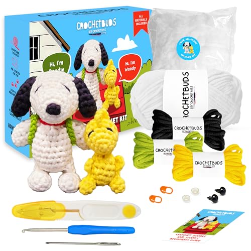 Häkelset für Hunde und Vögel, Anfänger, ideal für Paare, Verabredungen, Kinder, Erwachsene und Anime-Liebhaber, DIY-Geschenkset, alles enthalten, Anleitung, Garn, Haken, Video und schriftliches Häkelset für Hunde und Vögel, Anfänger, ideal für Paare, Verabredungen, Kinder, Erwachsene und Anime-Liebhaber, DIY-Geschenkset, alles enthalten, Anleitung, Garn, Haken, Video und schriftliches von CROCHETBUDS