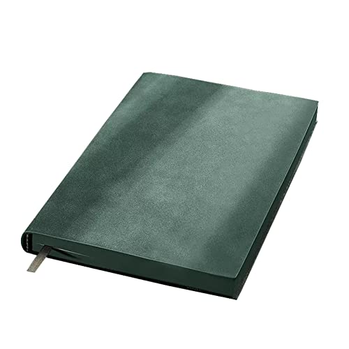 College liniertes Notizbuch, A5, echtes Leder, gebunden, täglicher Notizblock for Menschen, liniertes Papier for Reisende, Schriftsteller, Unternehmen (Color : Green) von CRODY
