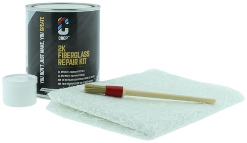 CROP 2K Polyesterharz Glasfaser Reparaturset 750ml von CROP