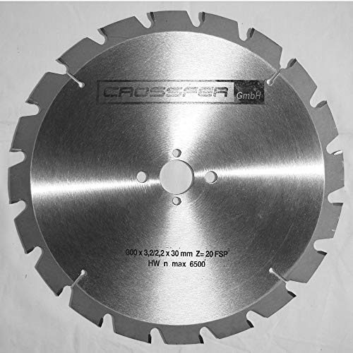 NAGELFEST Hartmetall Kreissägeblatt | Ø160 bis Ø700 mm | HM Kreissägeblatt Nagelfest für Holz | Sägen mit Wippsäge, Tischkreissäge, Kreissäge, Kappsäge | CROSSFER® (Ø300 x 30 (Z20) FSP Flachzahn) von CROSSFER GmbH
