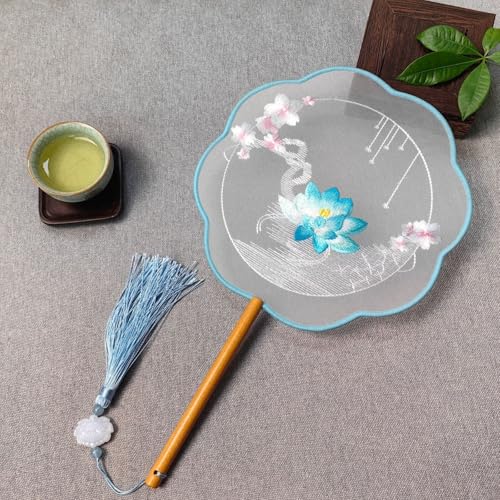 Ancient Style Fan Suzhou Doppelseitige Stickerei Gruppe Fan Dance Spezieller chinesischer Stil Hanfu Qipao Klassischer runder Fächer Sommerfächer Ancient Style Fan Suzhou Doppelseitige Stickerei Gruppe Fan Dance Spezieller chinesischer Stil Hanfu Qipao Klassischer runder Fächer Sommerfächer von CRRHSADEP