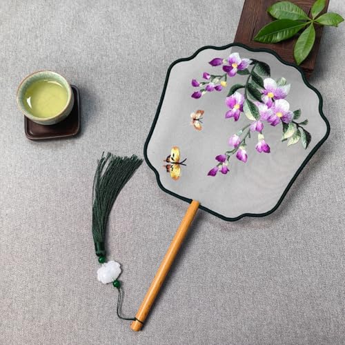 CRRHSADEP Alter Stil Fan Suzhou doppelseitige Stickerei Gruppe Fan Tanz spezielle chinesische Stil Hanfu qipao klassische runde Fan Sommer Fan CRRHSADEP Alter Stil Fan Suzhou doppelseitige Stickerei Gruppe Fan Tanz spezielle chinesische Stil Hanfu qipao klassische runde Fan Sommer Fan von CRRHSADEP