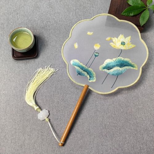 CRRHSADEP Alter Stil Fan Suzhou doppelseitige Stickerei Gruppe Fan Tanz spezielle chinesische Stil Hanfu qipao klassische runde Fan Sommer Fan CRRHSADEP Alter Stil Fan Suzhou doppelseitige Stickerei Gruppe Fan Tanz spezielle chinesische Stil Hanfu qipao klassische runde Fan Sommer Fan von CRRHSADEP