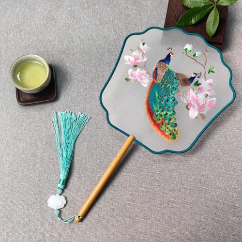 CRRHSADEP Alter Stil Fan Suzhou doppelseitige Stickerei Gruppe Fan Tanz spezielle chinesische Stil Hanfu qipao klassische runde Fan Sommer Fan CRRHSADEP Alter Stil Fan Suzhou doppelseitige Stickerei Gruppe Fan Tanz spezielle chinesische Stil Hanfu qipao klassische runde Fan Sommer Fan von CRRHSADEP