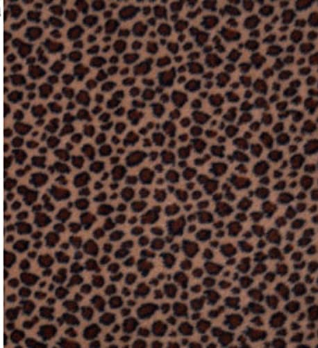 CRS Fur Fabrics 5056653803067 Bedruckter Polar-Fleece-Stoff – Leopard, 1 m, 150 x 100 cm, Polyester, multi, 1Mtr 150cmx100cm von CRS Fur Fabrics