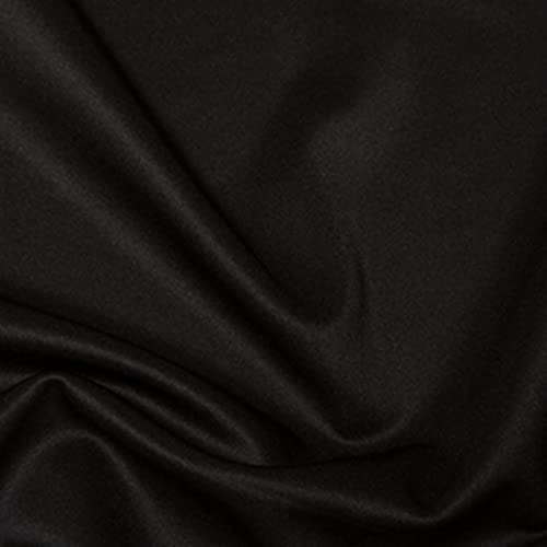 CRS Fur Fabrics 5056653803654 Scuba Jersey-Strick-Stretch-Spandex-Stoff, Schwarz, 1 m, 100 cm x 150 cm, Polyester, 1Mtr 100cm x 150cm von CRS Fur Fabrics