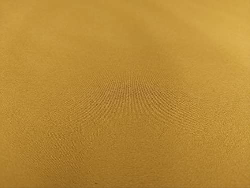 CRS Fur Fabrics 5056653814391 Softshell-Stoff, 3-lagig, wasserdicht, einfarbig, Ocker, 1 m, 144 x 100 cm, Polyester, 1Mtr 144cmx100cm von CRS Fur Fabrics
