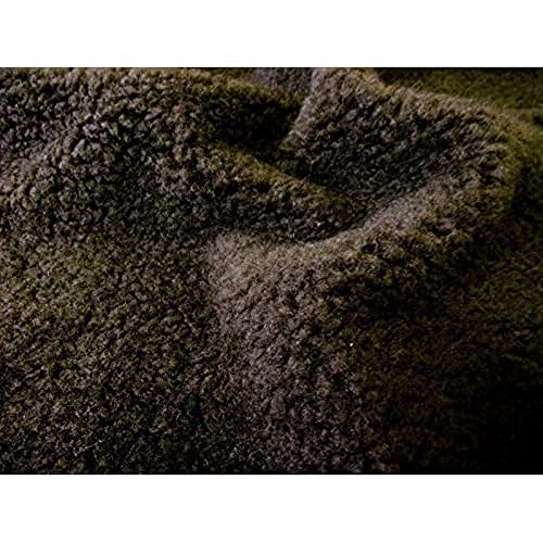 Fellimitat Sherpa Fleece Schafspelz Gewebematerial - Schokolade - Braun, 1Mtr - 150cmx100cm von CRS Fur Fabrics