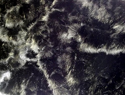 CRS Fur Fabrics 8800220896726 Super luxuriöses Kunstfell-Material, Polyester, Black Bear, 1Mtr - 150cm x 100cm von CRS Fur Fabrics