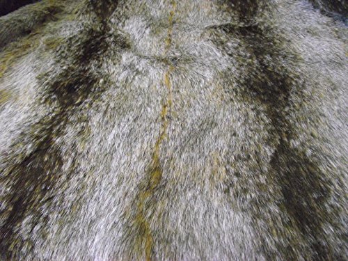 Luxus Tier Kunstfell Stoff Material Braun Wolf - Braun, 1Mtr - 150cmx100cm von CRS Fur Fabrics