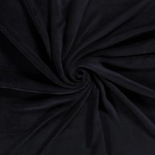 CRS Fur Fabrics N5358-008-1MTR Doppelseitiger Fleece-Stoff, Koralle, Marineblau, 1 m, Polyester, blau, 1Mtr 150cm x 100cm von CRS Fur Fabrics