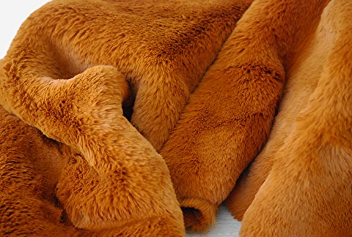 Super Luxus Kunstfell Stoff Material - TEDDY SUPERSOFT BRONZE - 1Mtr - 150cm x 100cm von CRS Fur Fabrics