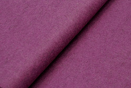 Handwerk Wolle/Viskose Filz Stoff - Marl Lila V17 - Marl lila V17, 1Mtr - 100cm x 90cm von CRS Fur Fabrics