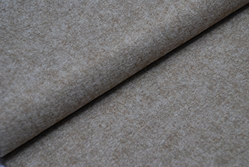 Handwerk Wolle/Viskose Filz Stoff - Marl Reh V10-1Mtr 100cm x 90cm von CRS Fur Fabrics