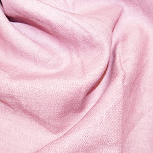 Leinenstoff, gewaschenes Leinengewebe, 1/8 m, 34 cm x 50 cm, Rosa Leinenstoff, gewaschenes Leinengewebe, 1/8 m, 34 cm x 50 cm, Rosa von CRS Fur Fabrics