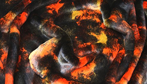 Super Luxus Kunstfell Stoff Material Orange Fantasy - Orange, 1Mtr - 150cm x 100cm Super Luxus Kunstfell Stoff Material Orange Fantasy - Orange, 1Mtr - 150cm x 100cm von CRS Fur Fabrics