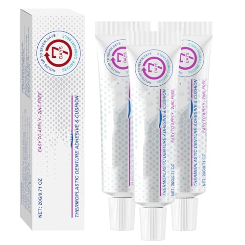 Adheza Dental Adhesive, Adheza Thermoplastic Adhesive, AdhezaDenture Fixative, Thermoplastic DentureAdhesive, DentureAdhesive - Strong Hold Denture AdhesiveCream (3PCS) von CRTZHA