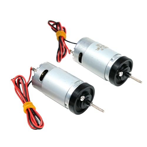 1 Paar 6V-12V Unterwasserstrahlruder 390 Motor 13000 U/min mit wasserdichter Gummidichtung for RC-Angelköderboot Wasserdichter Antrieb (Color : With Rudder Cap) von CRUMPS