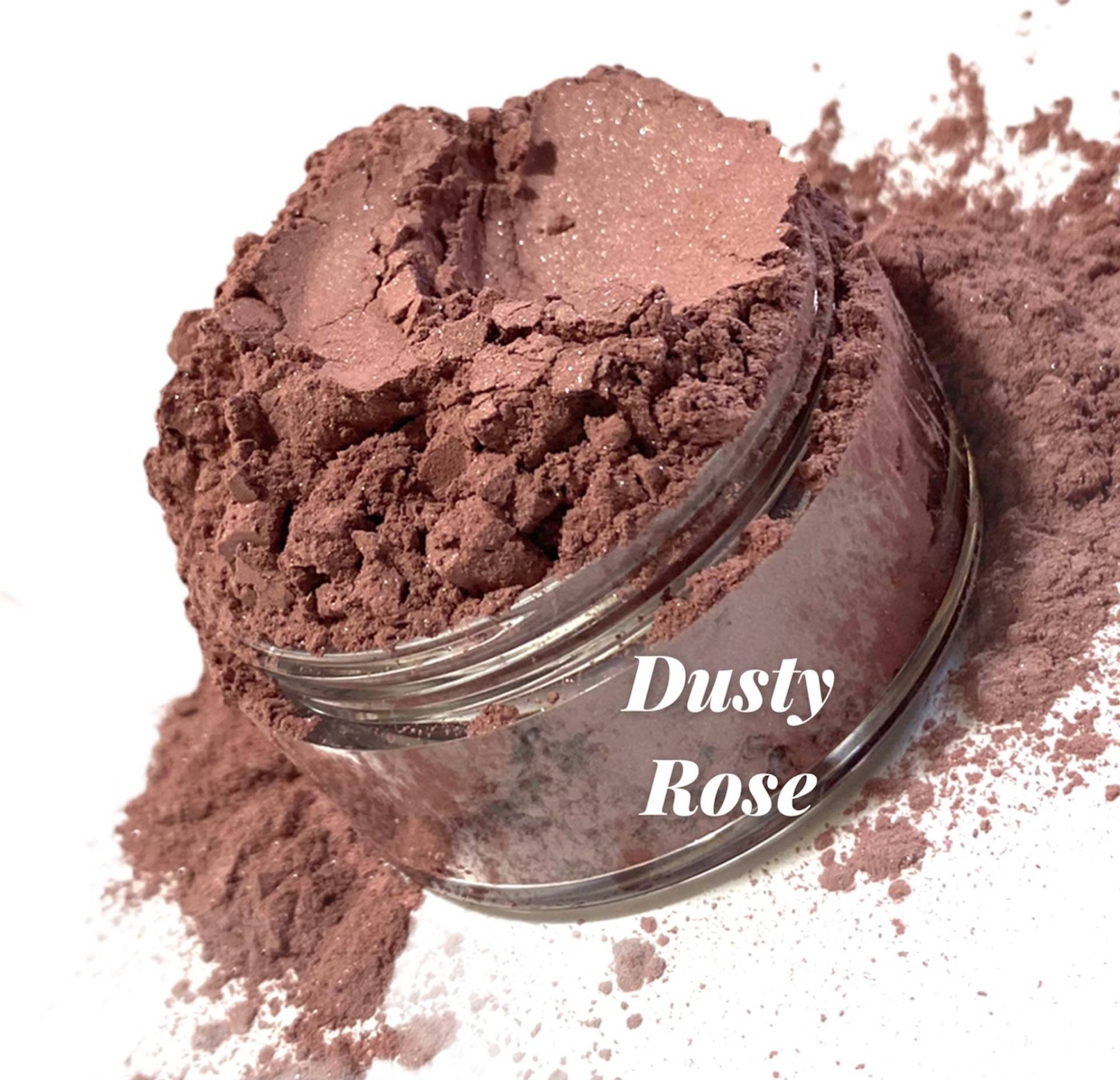 Dusty Rose - Matte Blush Dusty Rosy Pink Seidiges Mineral Makeup Große 30G Sifter Dose Vegan Natural Leicht von CRUSHCOSMETICS