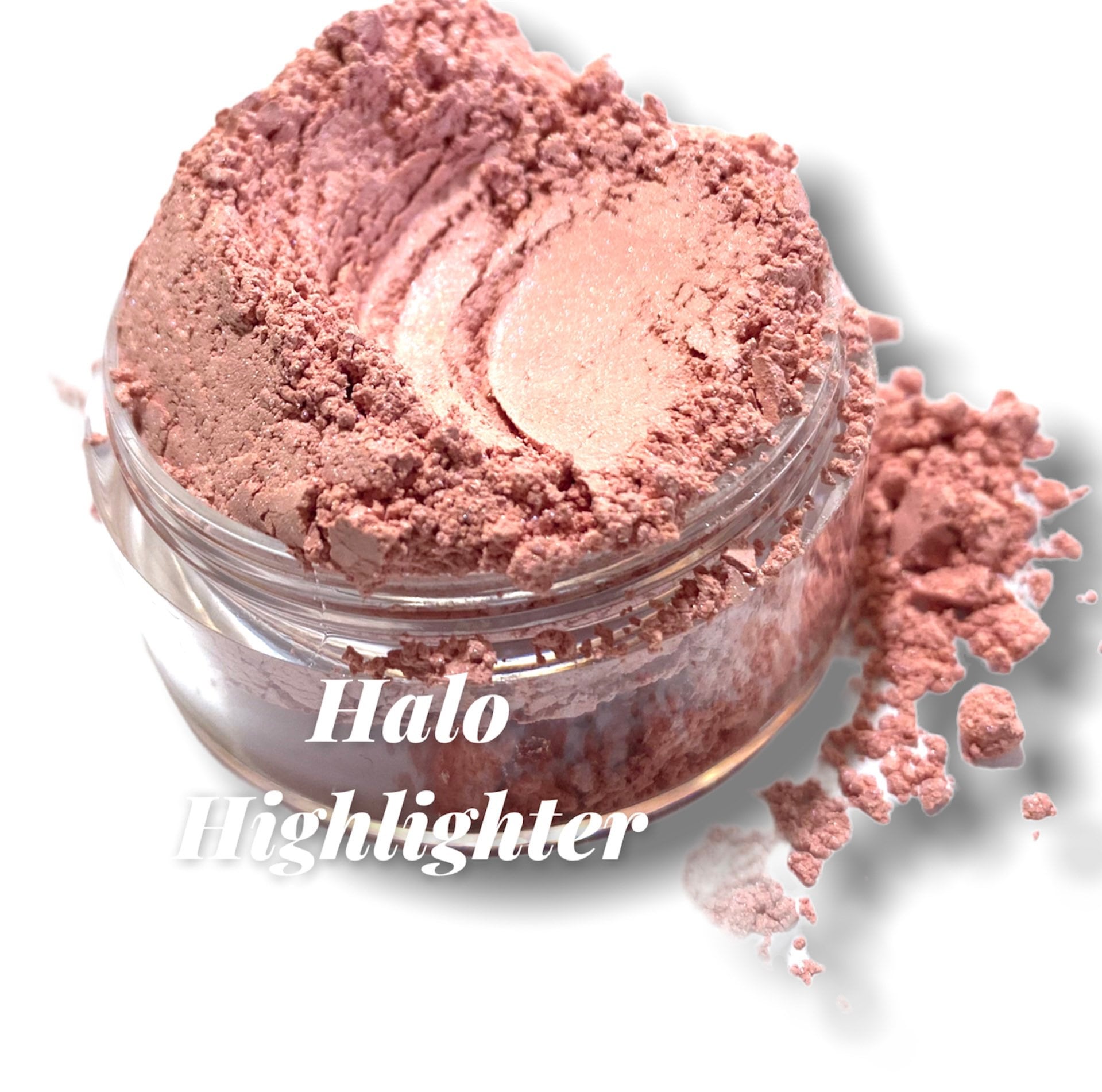Rosa Textmarker - Zartes Babyrosa Mineral Makeup Blush Natürliches Make Up Pigmentiertes Sonnengeküsstes Leuchten Halo von CRUSHCOSMETICS